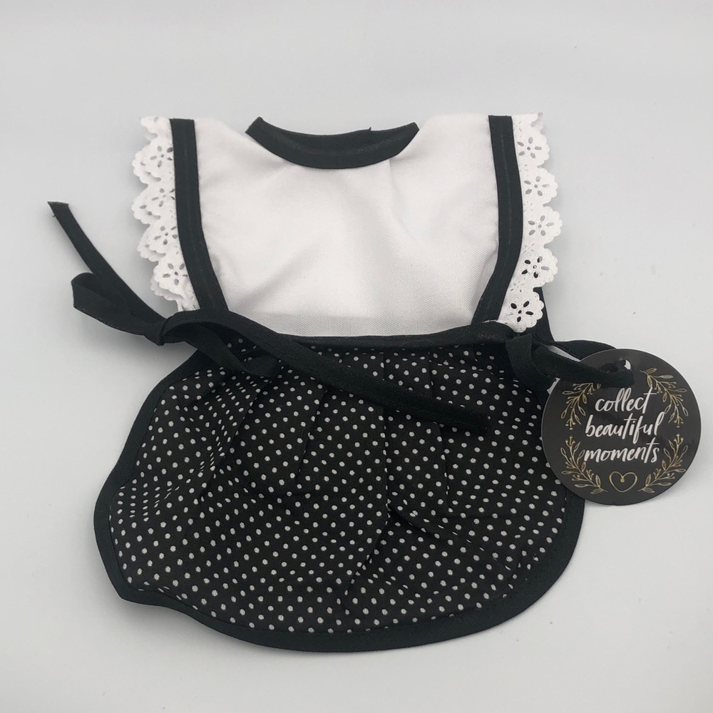 Black and White Lace Trim Apron Decoration for Kitchen or Café